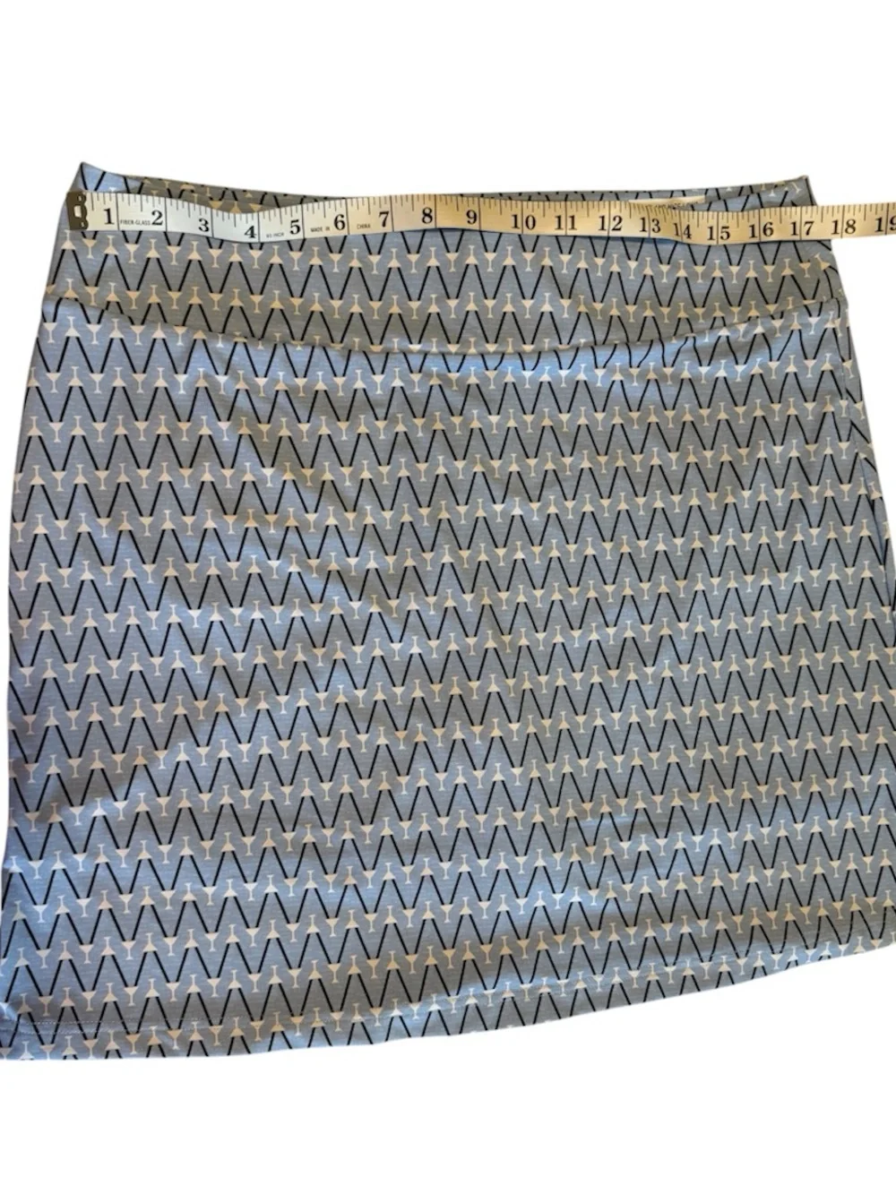 Golftini Skort Blue Martini XL Nautilus and Nice Long